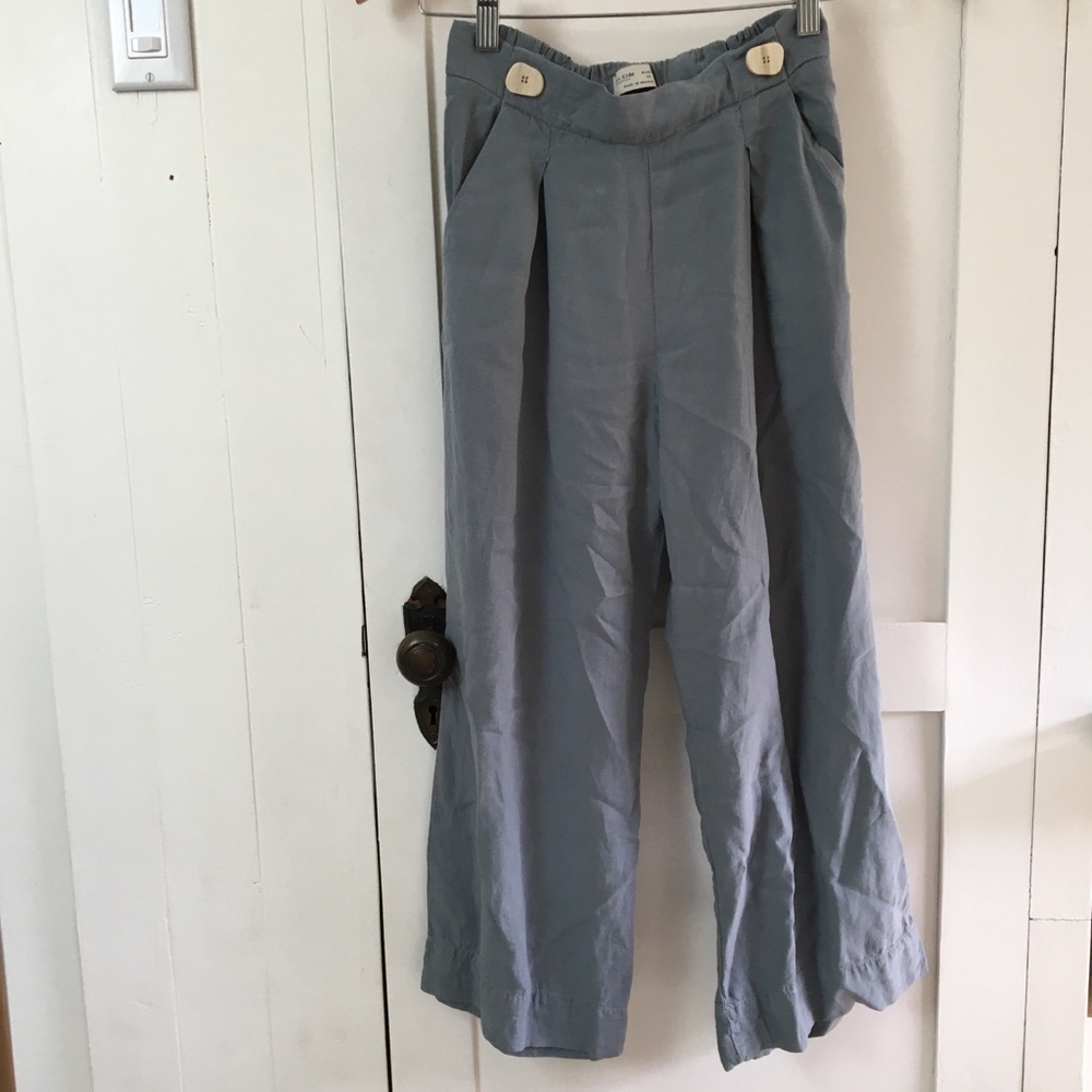 Grey-Blue Wide leg pants